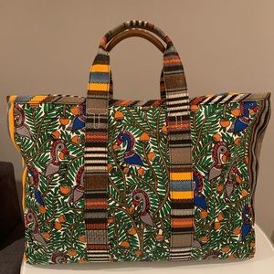 Tory Burch Heavy Canvas Tote. Rare.